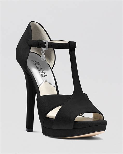 michael kors high heels open toe straos|Michael Kors heels sale.